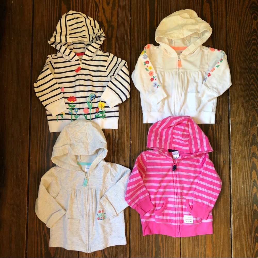 Lot of 9mo Baby Girl Sweatshirts